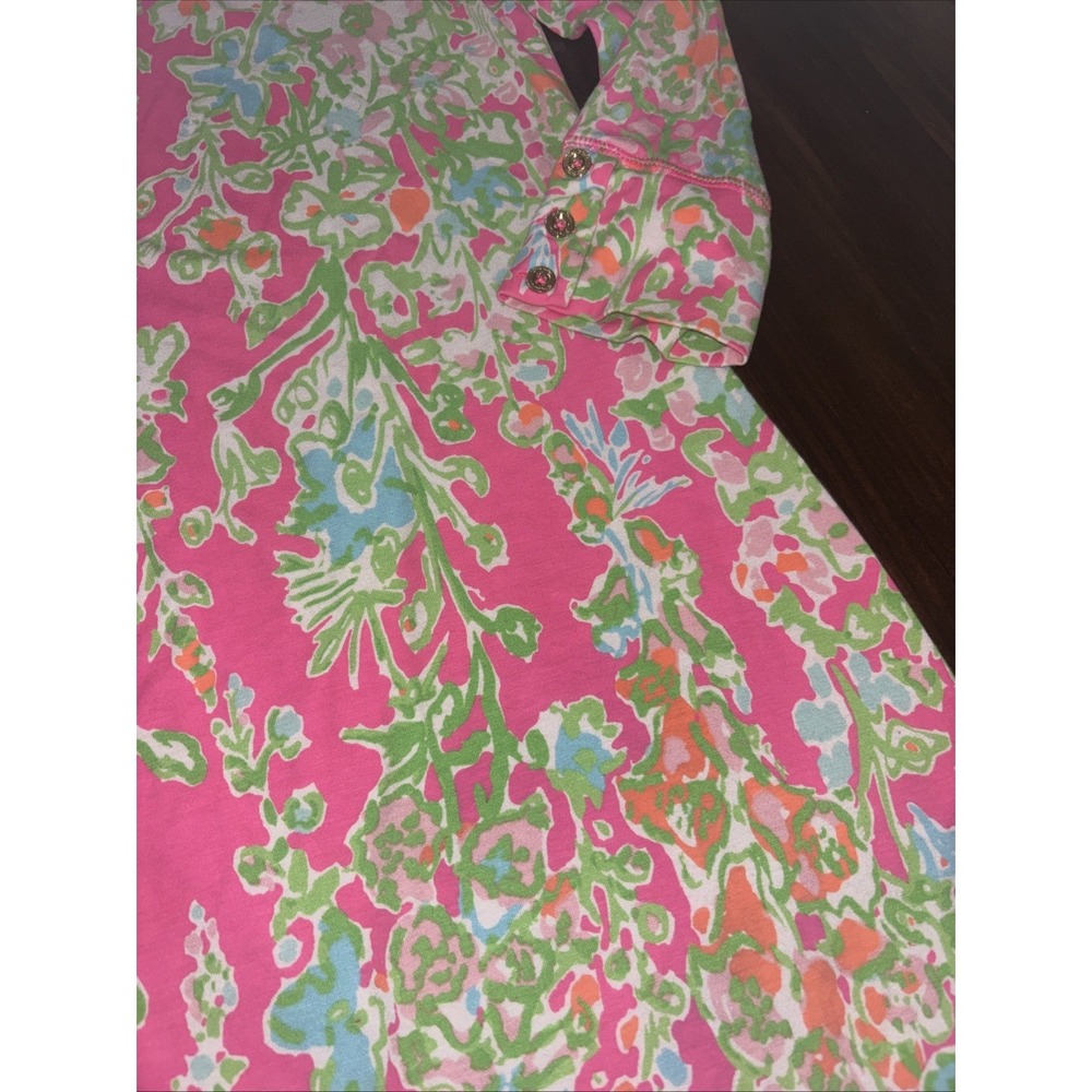 Lilly Pulitzer Sophie Dress in Flamingo Pink Southern Charm 3/4 Sleeve Size M - Picture 3 of 7